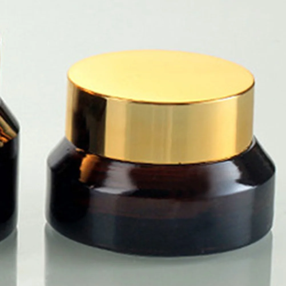 

6Pcs Face Cream Dispenser Small Glass Bottles Portable Travel Containers for Skincare Lotion Moisturizer Refillable Leak-Proof