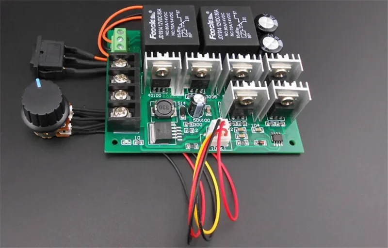 With Positive Inversion Function SwitchDC10-50V 40A PWM Electron Speed Regulator 25KHZ 12V 24V 36V48V DC Brush Motor Controller