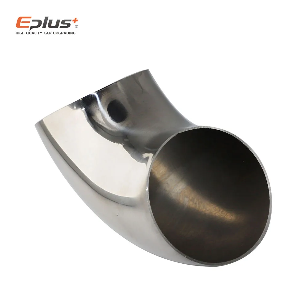 Universal 304 Stainless Steel 90 Degree Elbow Sanitary Welding Pipe Joint Fitting Car Motorcycle Exhaust Pipe Welded Pipe