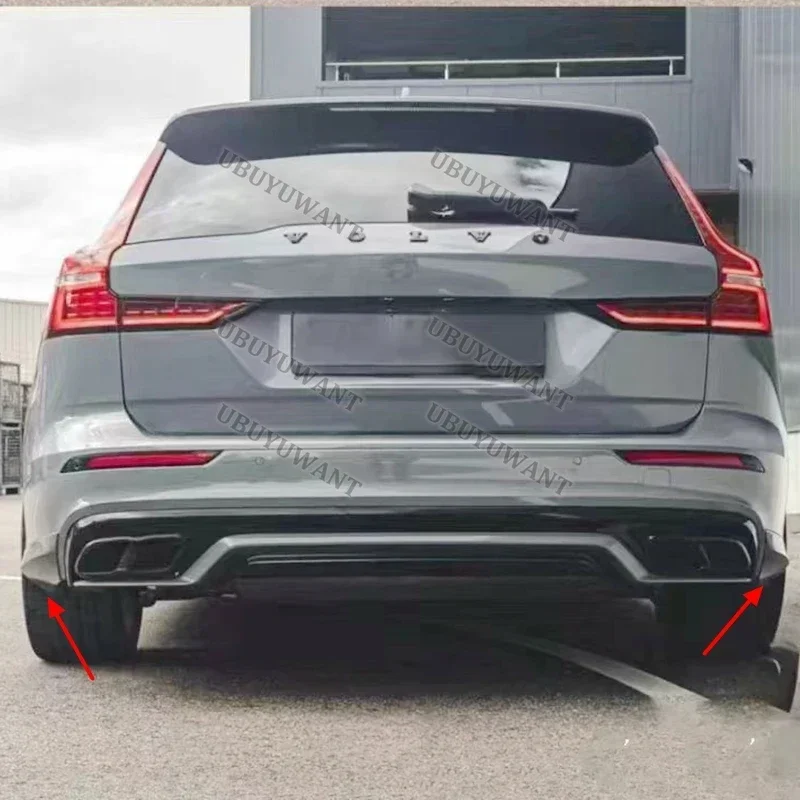 3 Stück ABS HINTERER STOßSTANGE KOFFERRAUMSPOILER DIFFUSER für VOLVO S60 V60 (NUR FÜR SPORTSTIL) 2021 2022 2023 2024