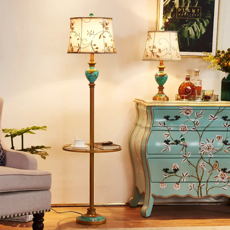 American bedroom bedside lamp warm fashion  European style of the ancient village study the living room decorative lamp