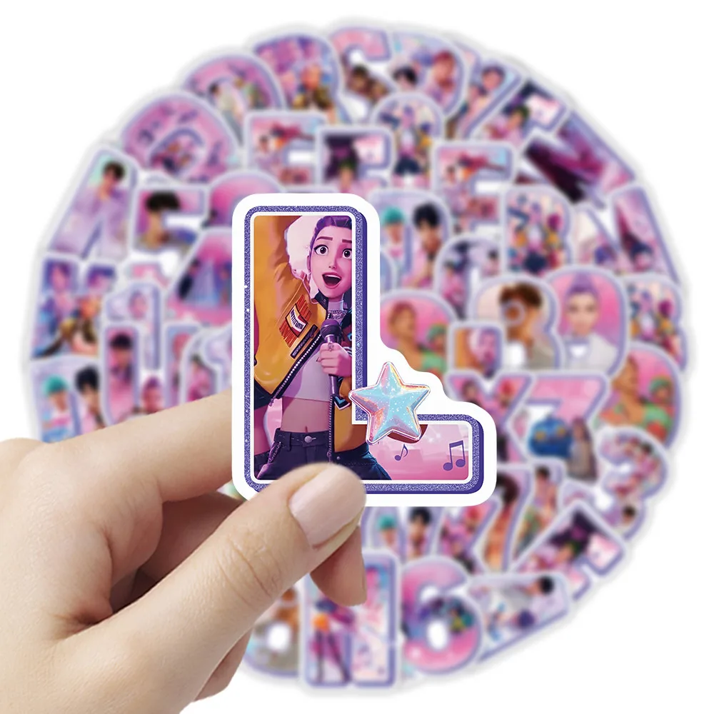 72 Pcs Witch Hunter Coven Alphabet Stickers - Cool Dark Fantasy Decor for Phones, Laptops, Journals DIY Crafts AnimeWorlds Store