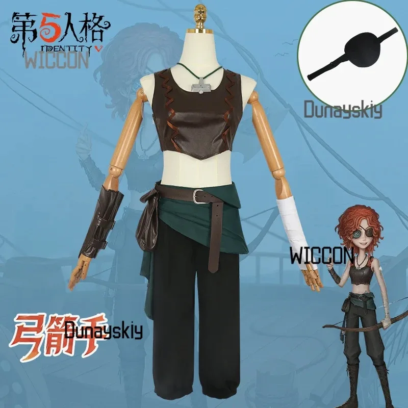 جديد الناجين Brynhildr Vilulf تأثيري لعبة الهوية الخامس آرتشر تأثيري حلي سترة السراويل حقيبة الزي الرسمي حفلة الزي للمرأة