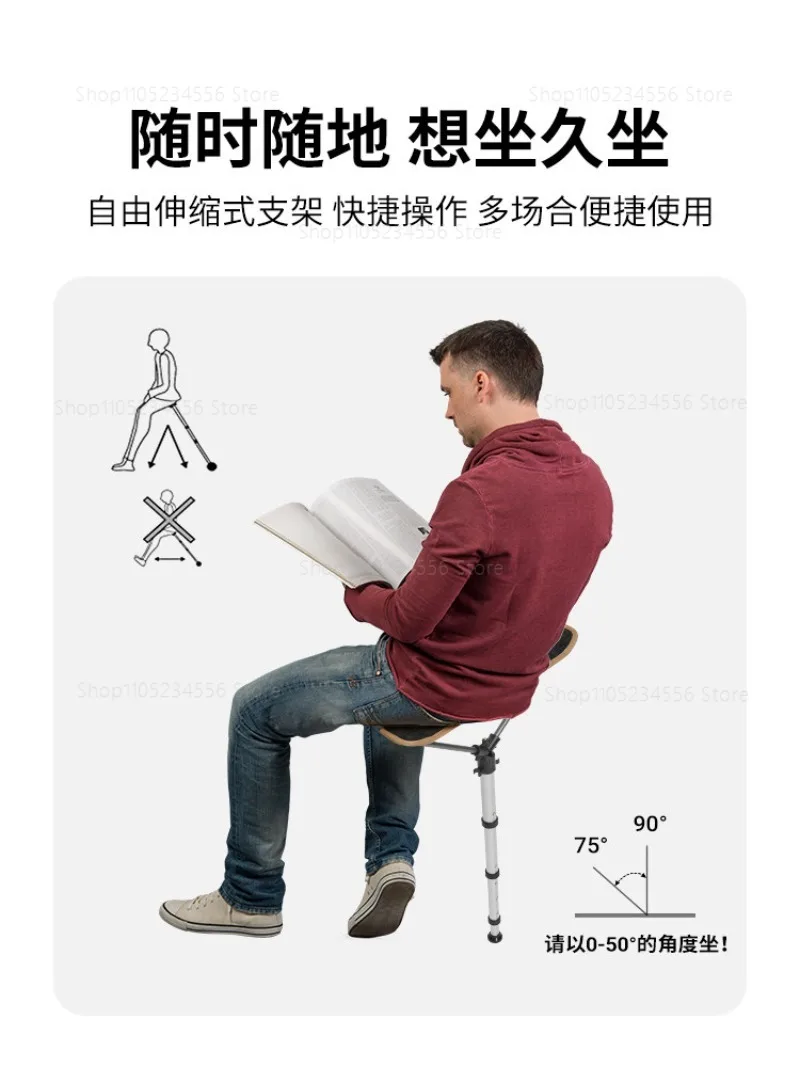 

Ultralight Telescoping Camping Stool Portable Folding Chair For Outdoor Hiking Travel