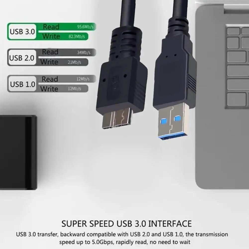 30 cm Micro USB Typ C Adapter AM Stecker auf Micro-B 2.0 Buchse Datenanschluss Hochgeschwindigkeits-Verbindungskabel für mobile Festplatten