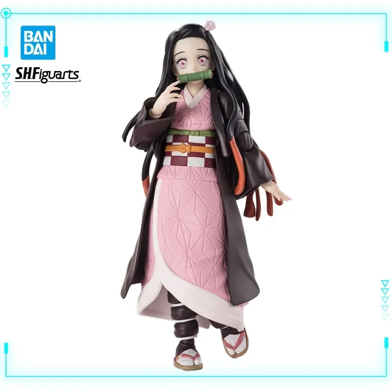 Bandai Original Genuine Anime Demon Slayer Kimetsu No Yaiba Kamado Nezuko S.H.Figuarts 13cm Model Figurki akcji Zabawka Prezent świąteczny