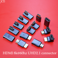 HDMI-Compatible DP Adapter 90 Degree Right Angle MiniDP Male To Female Converter 8K 60HZ Connector Mini HDMI-compatible Extender