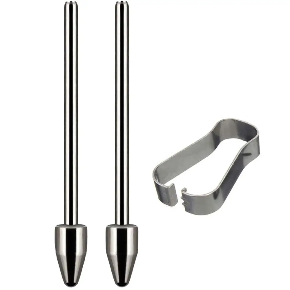 Punta de lápiz para tableta, punta de lápiz reemplazable resistente al desgaste, aleación de titanio plateada para Samsung Galaxy Tab S6 S7 S8 S9 S23 Note1