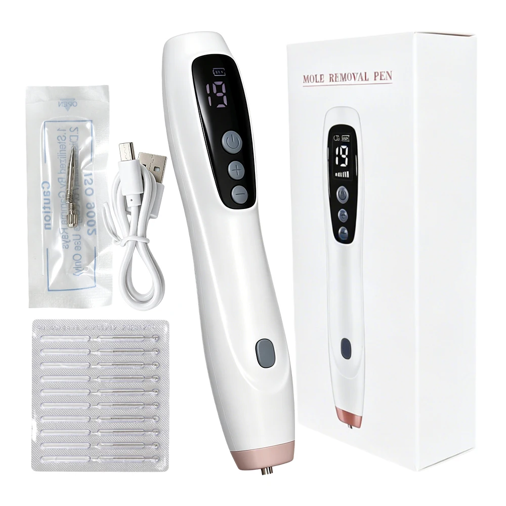 Elektrischer Warzenentfernungsstift mit 19 Einstellbaren Stufen für Hautflecken, Sommersprossen, Hautanhängsel und Tattoo-Entfernung - Beauty Plasma Pen/Ersatznadeln – Detail 25