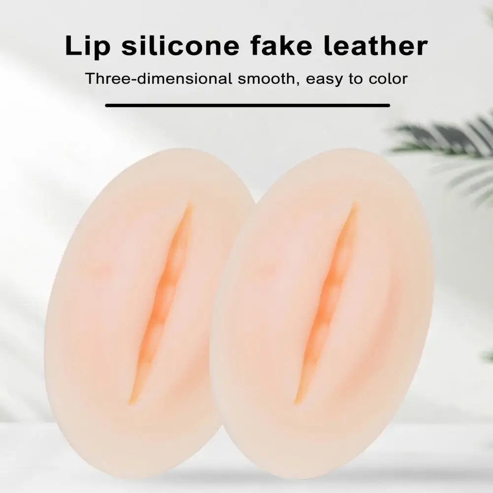 Tattoo Practice Fake Lip High Simulation 3D Microblading Practice Skin Permanent Makeup Silicone Lip Mold Fake Lip Mold