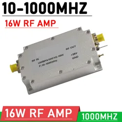 10-1000Mhz 16W RF POWER Amplifier Transmitter RF Signal Power AMP For Radio HF VHF UHF FM Drone 915Mhz 868Mhz LORA Helium Miner