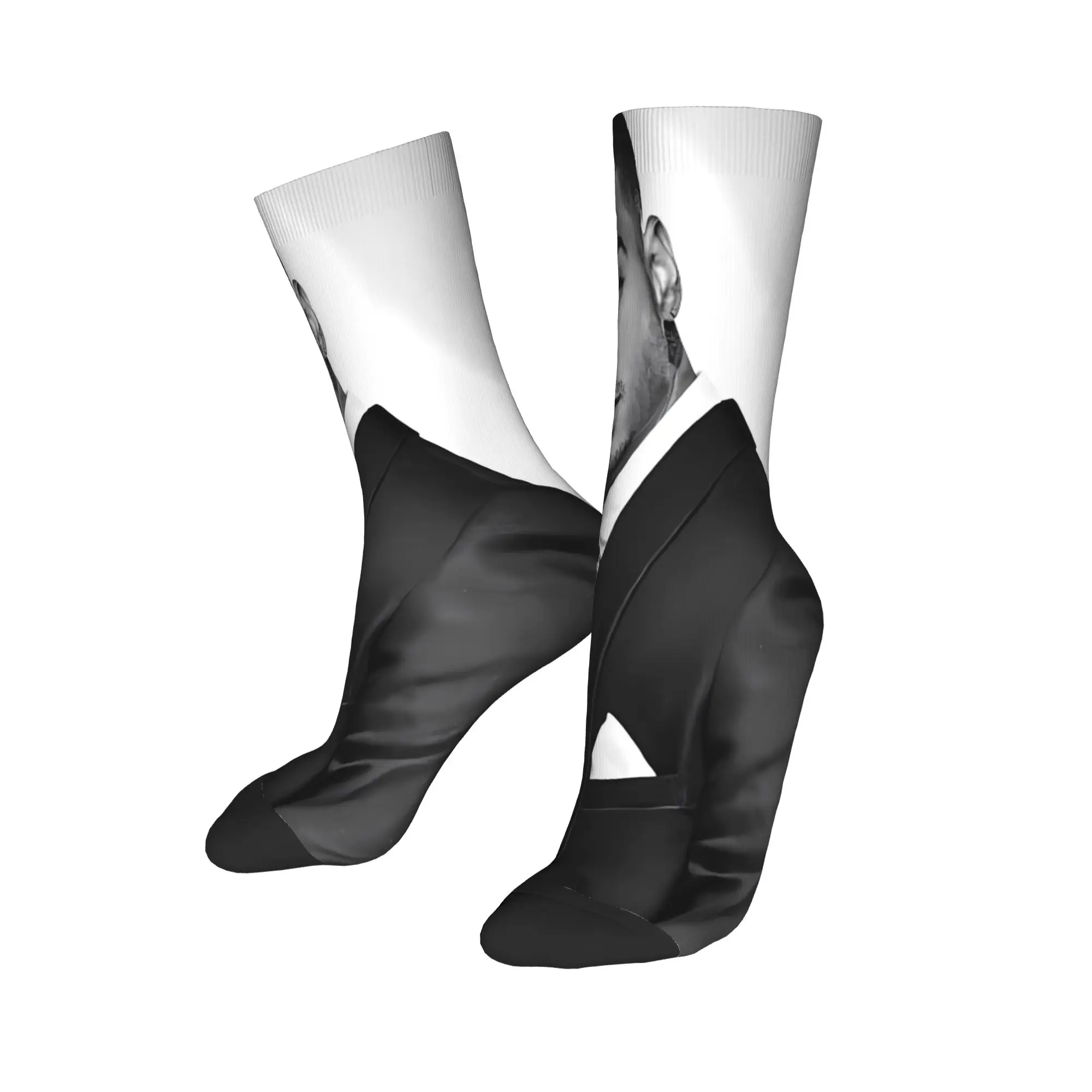 マルマラッパー コラージュソックス レトロストッキング 冬用滑り止めカップルソックス 通気性グラフィックスケートボードソックス