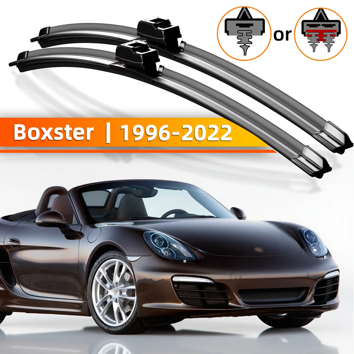 2 stücke Frontscheibe Wischer Geeignet Für Porsche Boxster 986 987 981 982 1996-2022 Windschutzscheibe Fenster Zubehör 2012 2015 2016