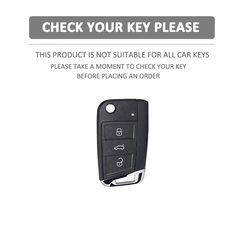 For VW golf 7 GTI POLO T-Cross T-Roc touran Tiguan Skoda Octavia Rapid kodiaq Fabia Seat Ibiza leon Ateca Arona key case cover