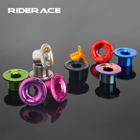 Bicycle Crank Arm Fixing Bolt Crankset Nut Aluminum Alloy MTB Bike Crank Cover Screw Cap M18 M20 Bolt For Shimano Crank Bolt Cap