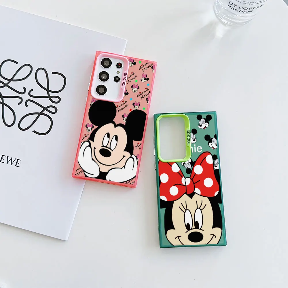 Disney Mickey Phone Case for Samsung Galaxy A16 A54 A34 A17 A12 A14 A15 A33 A21s A53 A35 A55 A11 A56 A26 A51 A13 Minnie Cover