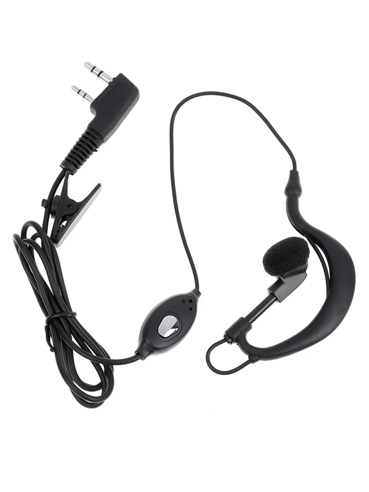 Walkie Talkie Headset Earphone K-Plug Wired Two Way Ham Radio Earpiece For BF-888S UV5R Walkie Talkie 992 Earwear