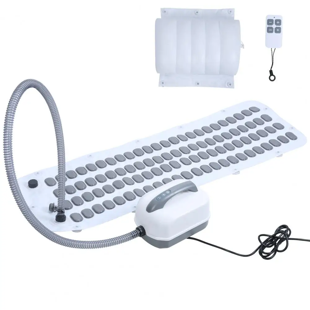 

Portable Bubble Bath Mat with Remote & Pillow Electric Air Pump Adjustable Anti-slip Bathtub Machine New Arrival
