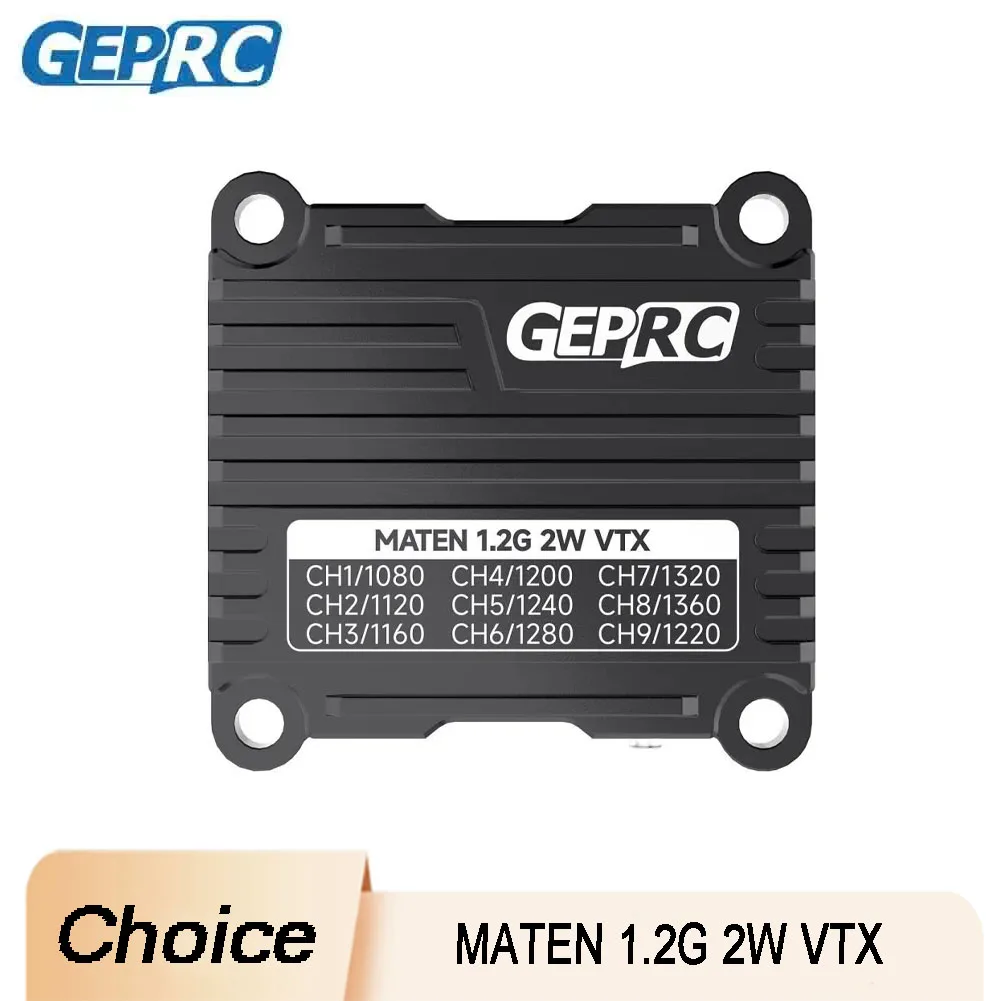 

GEPRC MATEN 1.2G FPV Transmitter 25-2000mW Adjustable 1080-1360MHz High Power For Long Range Racing Drone Builders