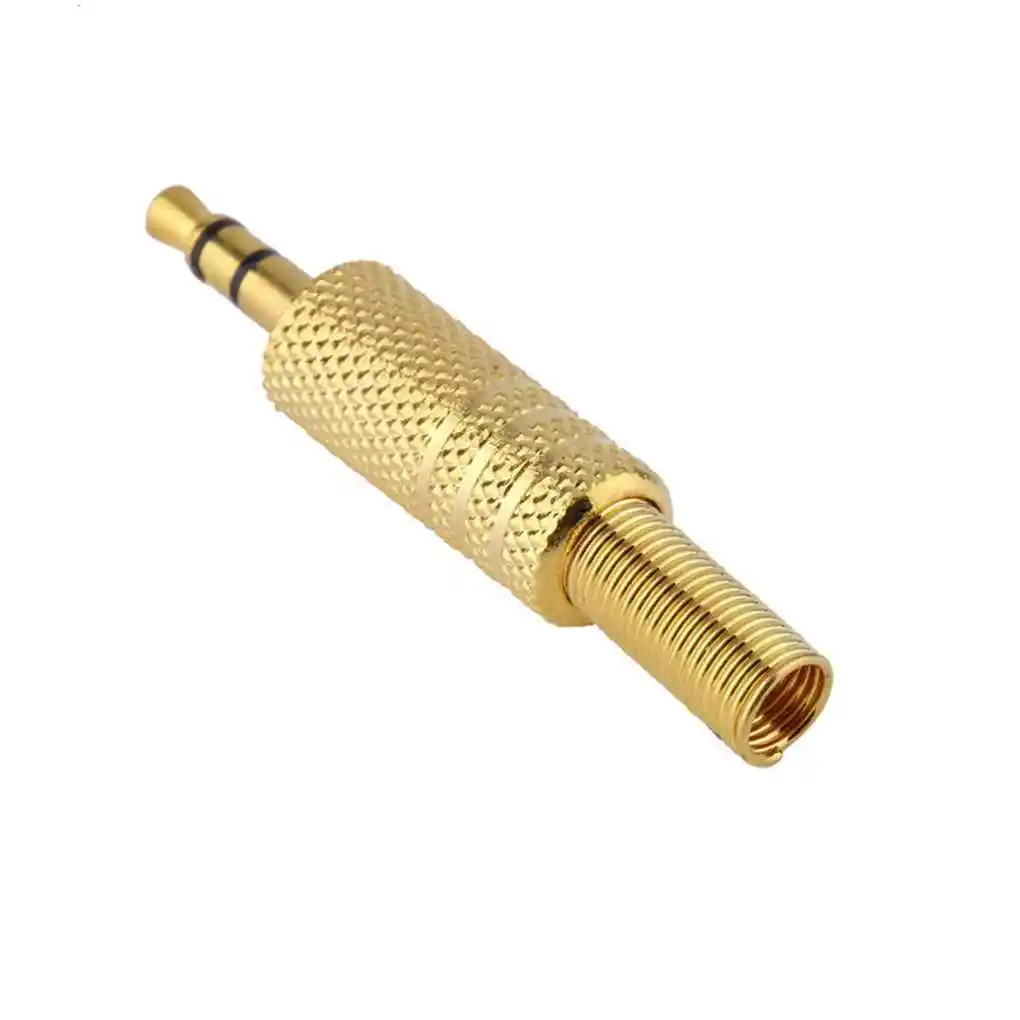 Gold Plated 3 5mm 3 Pole Stereo Audio Male Jack Plug Connector Solder Part for Headphone