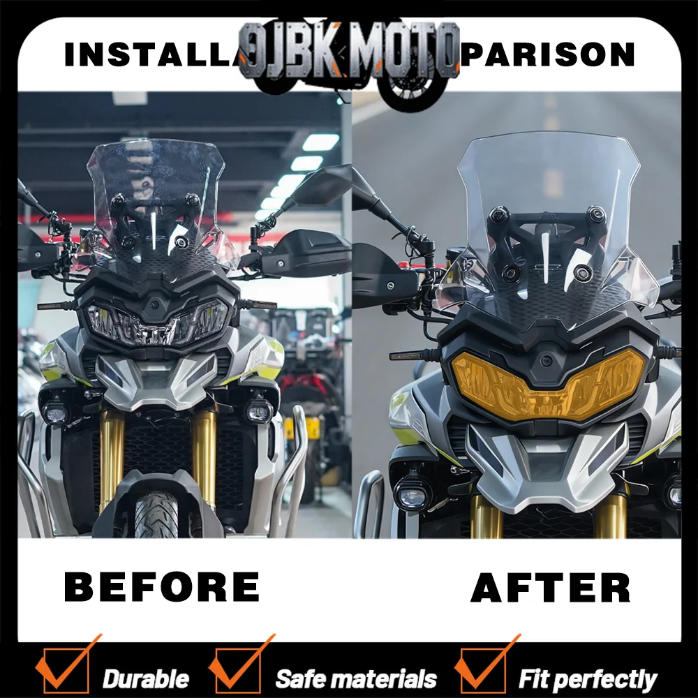 

For VOGE DSX900 DS900X Headlight Protector for Loncin Voge DSX 900 900DSX Headlight Protective Cover DSX Headlight Lens Shield
