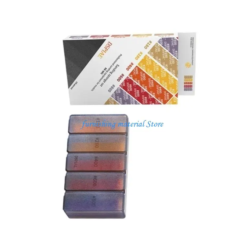 

Y5GD Pack of 30 Sponges Abrasive Pad Sponges Backed Sandpaper for GK Model Polishing Multiple Grits Sandpaper from Coarse to