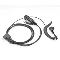 Walkie Talkie Headset USB-C Plug G Hook In-ear Speaker with Built-in PTT and Mic for Hiroyasu HI-B5PRO PoC Radio