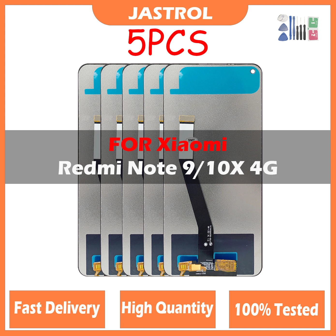 

5Pcs/Lot For Xiaomi Redmi Note 9 LCD Display Screen Replacement For Redmi 10X 4G LCD M2003J15SG LCD Display M2003J15SC Parts