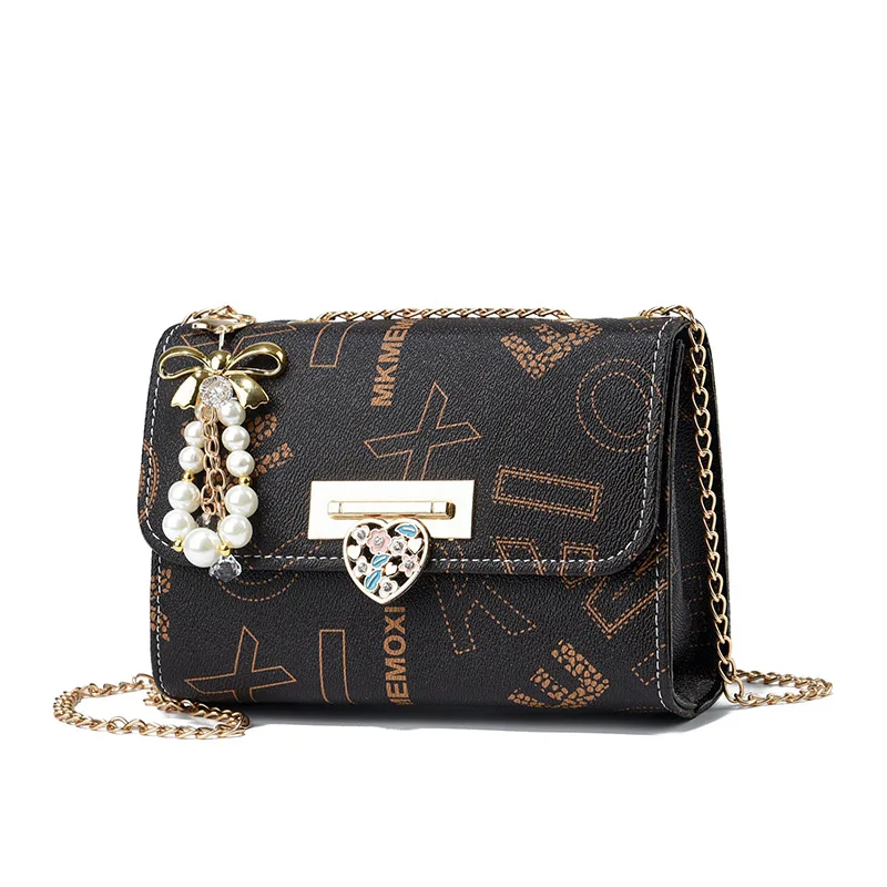 Women's Bag 2024 New Shoulder Bag Fashionable Versatile Chain  Korean Version Simple and Stylish Small Square Bag image 5