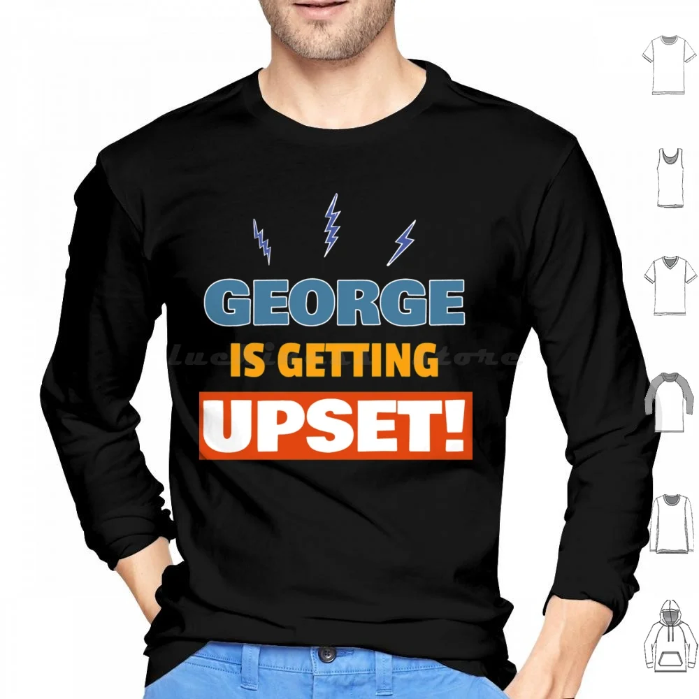 ¡George está desconcertante! Sudadera con capucha de algodón de manga larga Jerry Seinfeld George Kramer Tv Funny 90s Cosmo Kramer Elaine Benes Sitcom