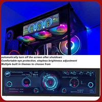 Chassis Sub Display Temperature Display 8.8 Inch  Display 360 Degree Rotation 1920x480 60Hz CPU GPU SSD Data for Computer
