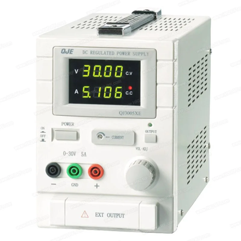 QJE QJ3005XE Adjustable DC Power Supply (0~30V/0~5A) For Industrial Automation Stabilized Voltage Equipment