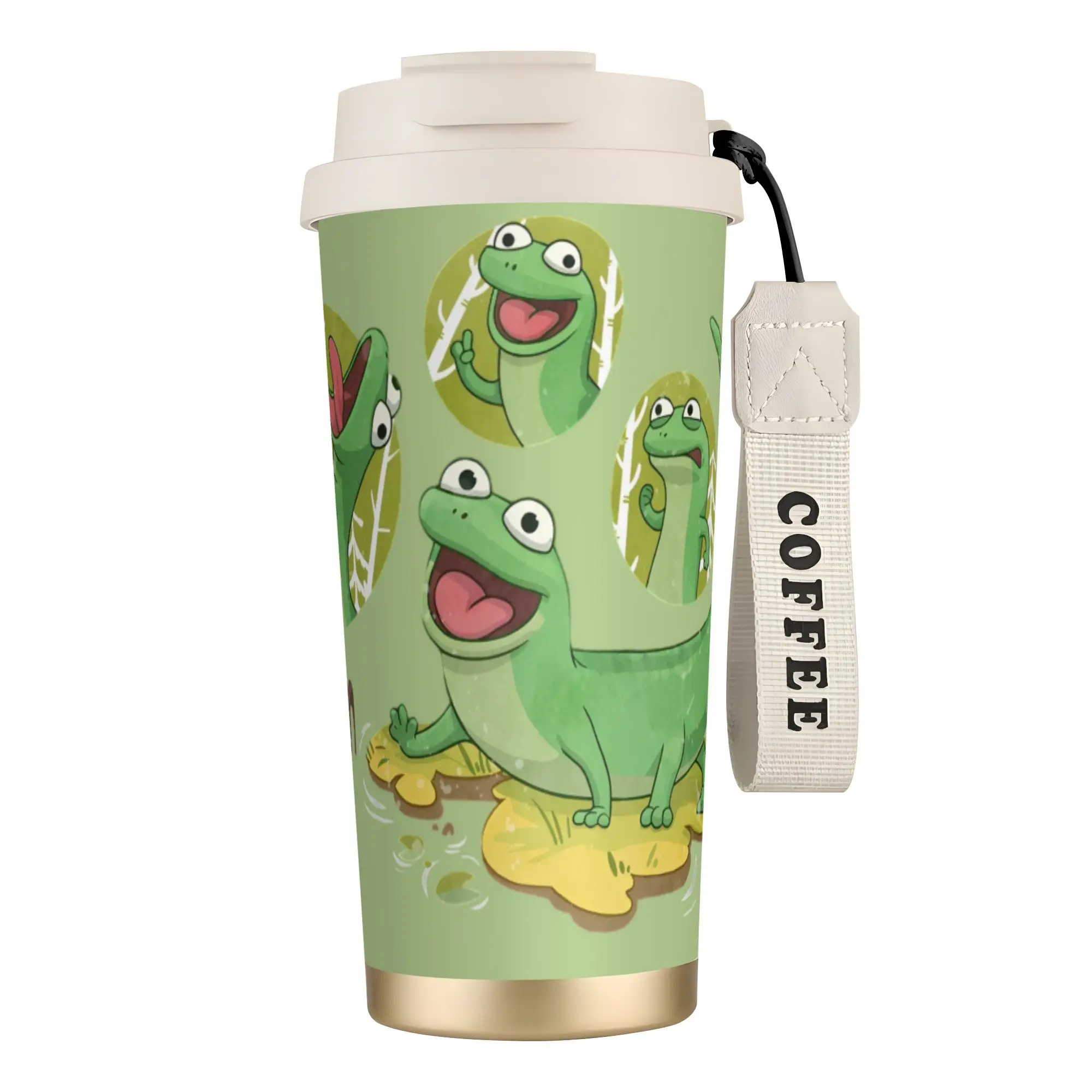 Tom Lizard Lizard Lizard Lizard Hoppers Insulated Mug Double-layer Coffee Cup Leakproof Stainless Steel Vacuum Mug