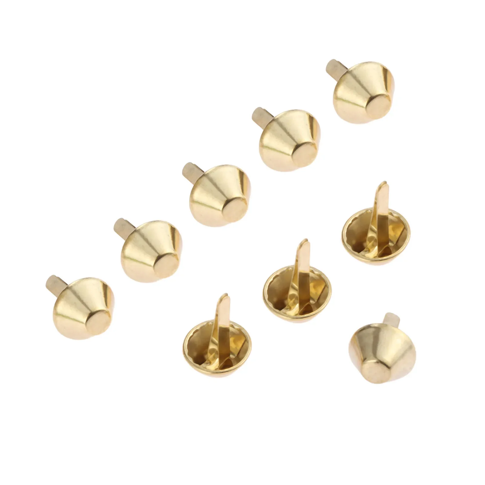 50Pcs Gold 15*26mm Iron Furniture Upholstery Nails Sofa Door Decorative Tack Stud Pushpin for Jewelry Chest Wooden Box Gift Case