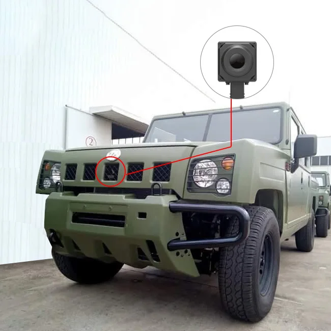 Vehicle Day and Night Vision Thermal Imaging Car Camera with IP67 Waterproof 500m Range 50Hz Frame Rate