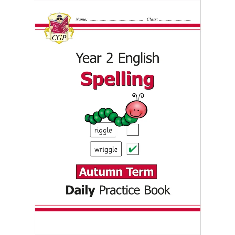 

Новая книга для ежедневной практики орфографии KS1, год 2, осенний срок CGP, книги для координации, групповые публикации 9781789088304 Книга