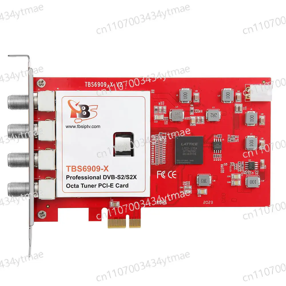 TBS6909X V2 DVB-S/S2/S2X 8 Octa H.265 TV Tuner PCIe Card Compatible with Tvheadend