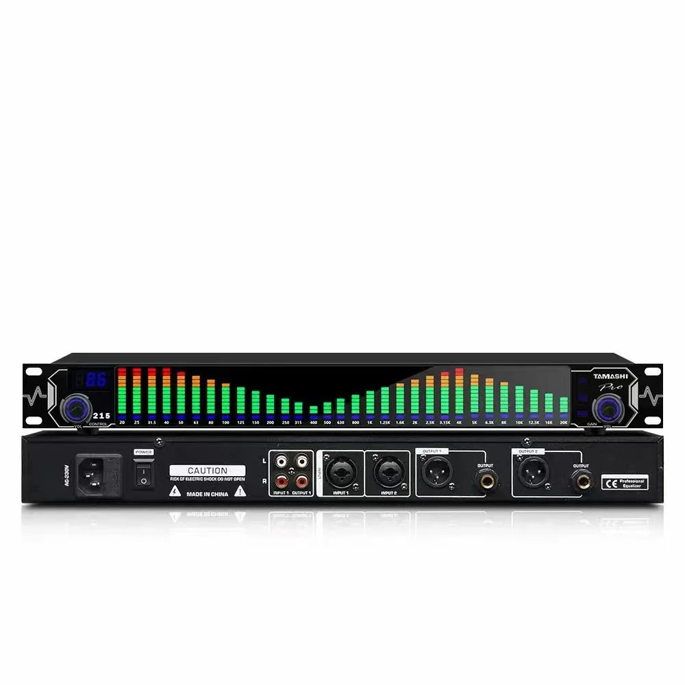 Ecualizador EQ777-S numérique professionnel avec Eboulon to DSP, écran LED