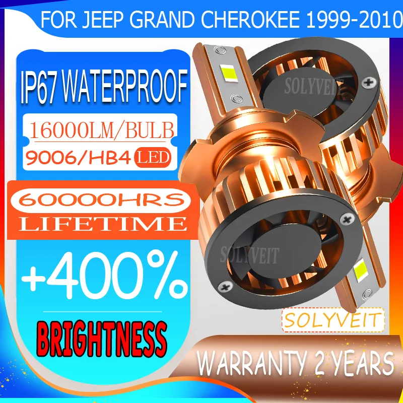 

Tool-Less Fit Extended Lifespan Glow LED Low Beam Lights For Jeep Grand Cherokee 1999 2000 2001 2002 2003 2004 2005 2006-2010