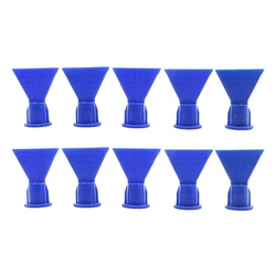 10 Pieces Silicone Nozzles Wave Shape Cone Nozzles Syringes Accessories Silicon Sealant Dispenser External Teeth 14.5mm