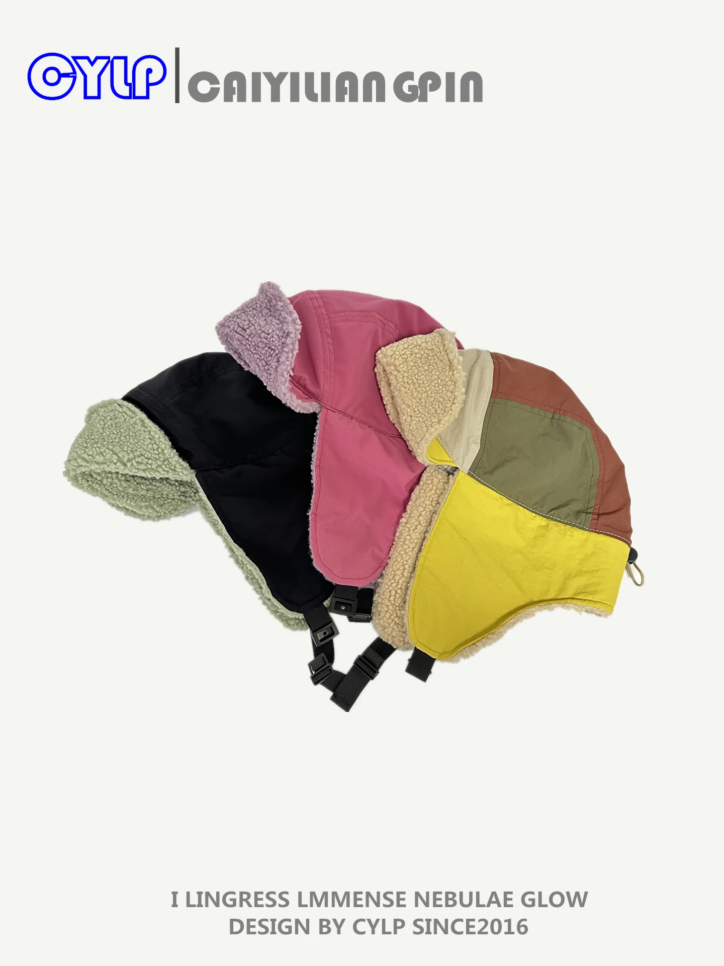 

Autumn Winter Lamb Wool Warm Quick-Dry Ear Protection Lei Feng Hat Unisex Outdoor Cycling Thickened Pilot Hat