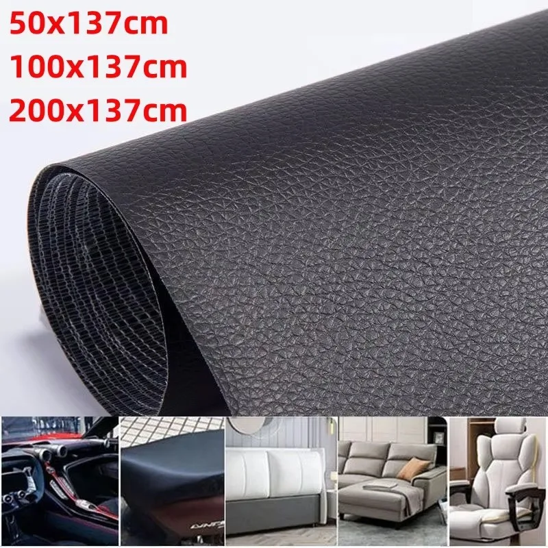 

Self-Adhesive 100x137cm DIY Self Adhesive PU Leather Repair Patches Fix Sticker for Sofa Car Seat Table Chair Bag Shoes Bed Home