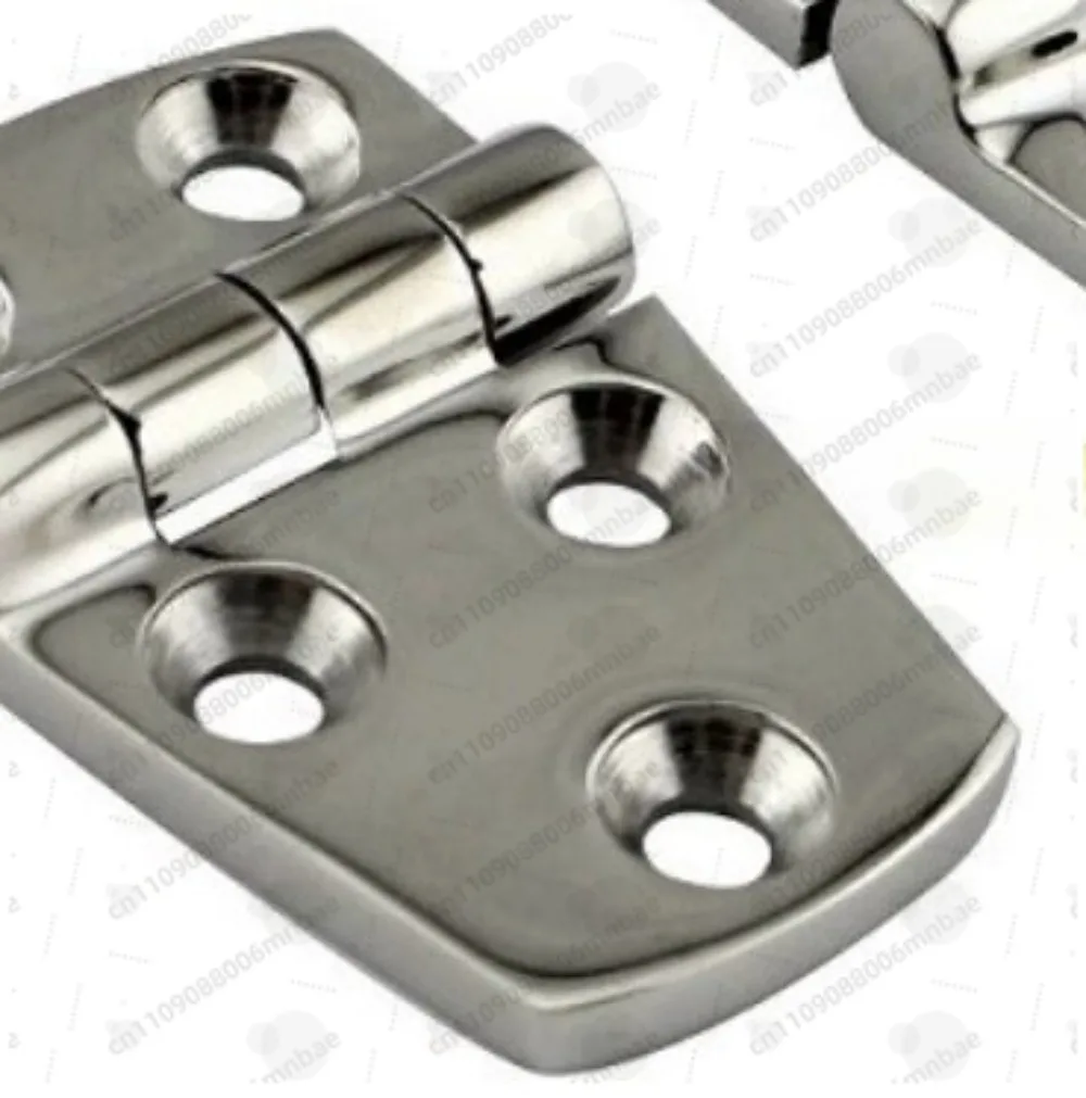 Marine Grade CAST Solid 316 Stainless Steel Mirror Polished Short Side Hinges 1-1/2 X 2-1/4 Pair for Boats and RVs