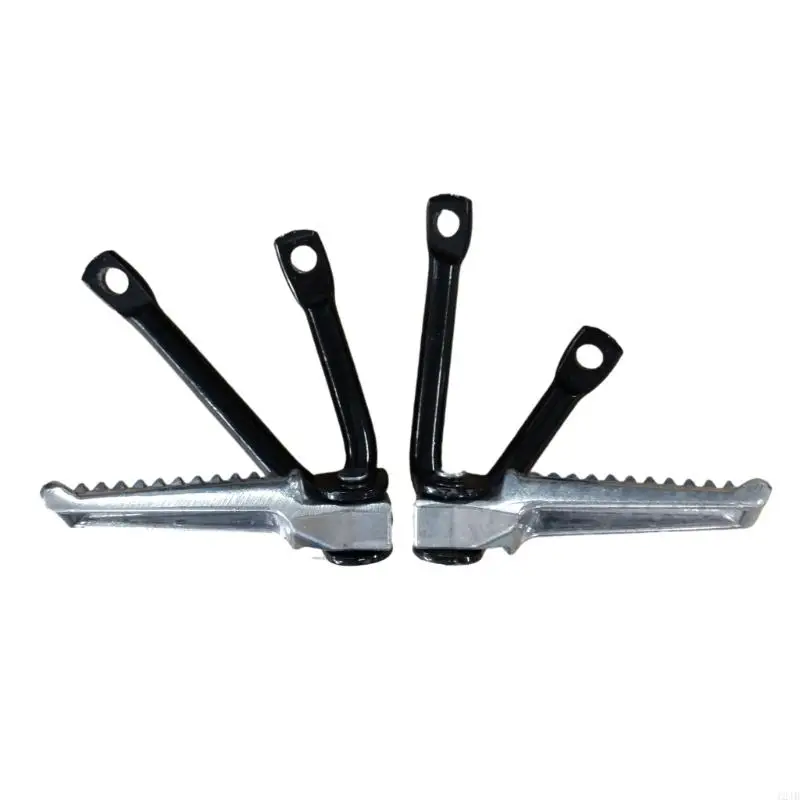 

124B Motorcycle Modified Supplies 2 Pcs Folding Foot Rest Pedal Wearproof Folding Footrest Motorcycle Part