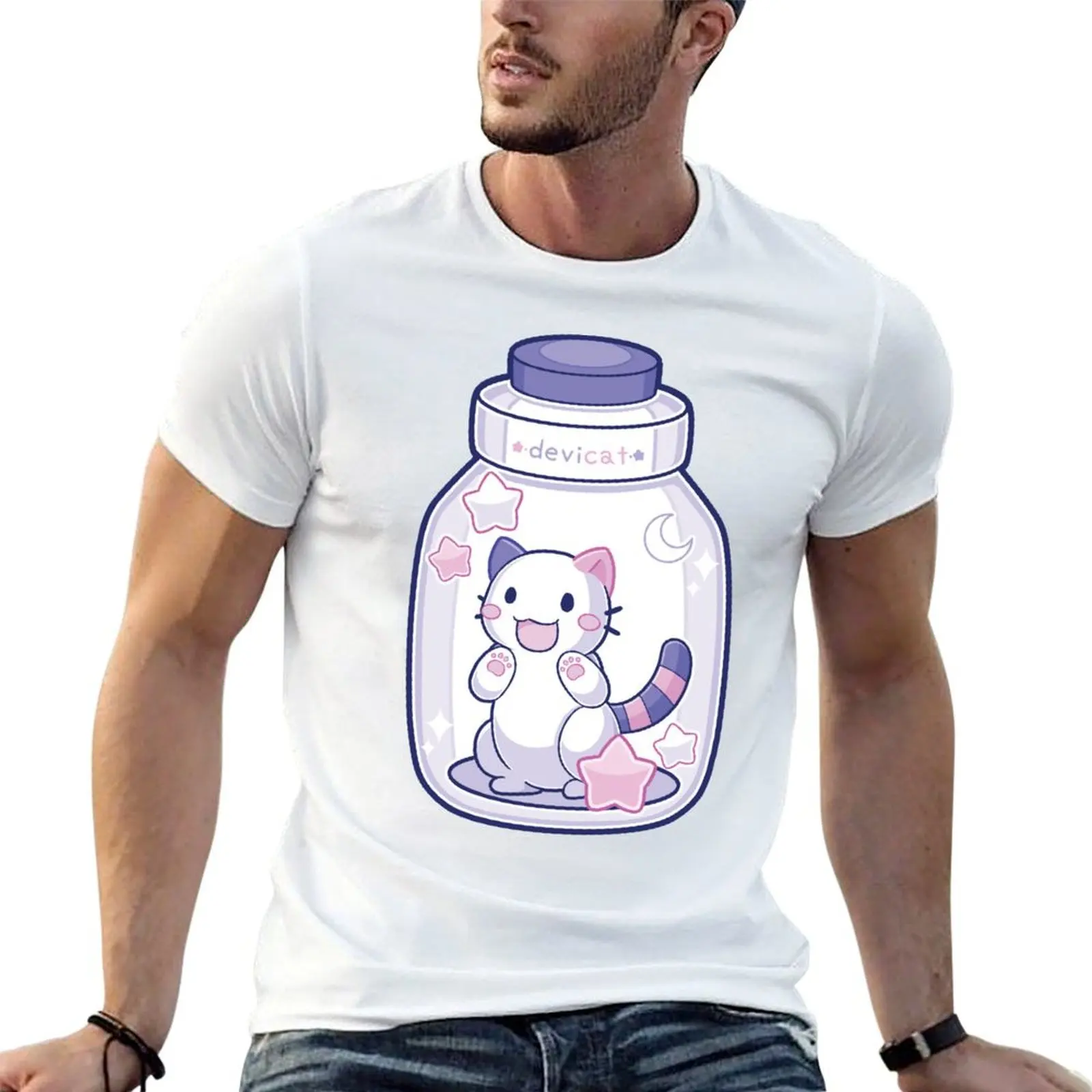 CandiCat Candi Jar ? Camiseta 2024, camisetas de diseñador para hombre, camiseta gráfica, camiseta de anime