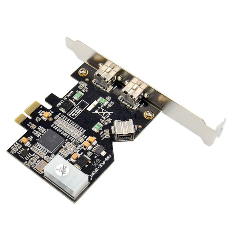 Imagem -04 - Video Capture Expansion Card Pci Express 1394b Portas Pci-e x1 para 1394b Controlador Xio2213azay Chipconjunto para Firewire 800