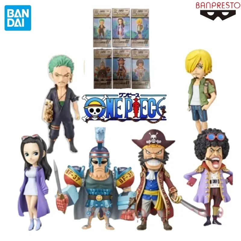 

Original BANDAI BANPRESTO One Piece WCF STAMPEDE 2 Zoro Sanji Robin Franky Gol D Roger Buena Festa Anime Figures Toys Gifts