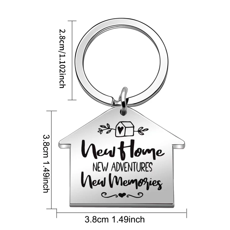 30 Pcs New Home Keychain Housewarming Gift Realtor Closing Gifts House Keyring Moving in Key Chain for New Home Owners Jewelry