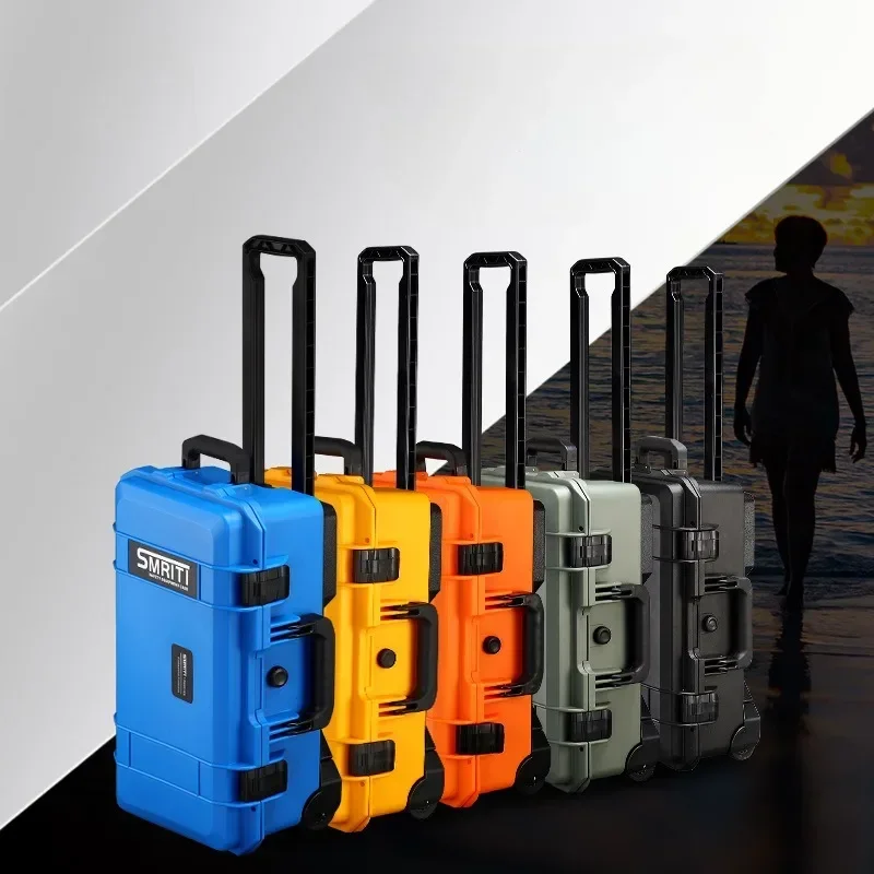 Multi-functional Plastic Tool Box Safety Protective Draw-bar Box Single-lens Reflex Camera Notebook Photographic Equipment