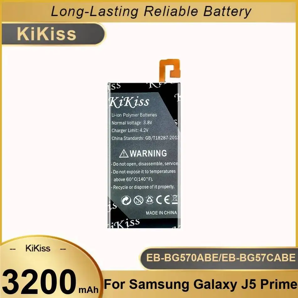 

Battery 3200Mah For Samsung Galaxy J5 Prime On5 2016 G570F G570Y M G5700 G5510 G5520 G570M EB-BG570ABE EB-BG57CABE